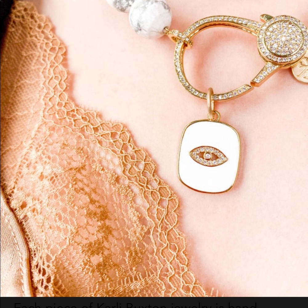 Karli Buxton 1” Eye Enamel Pendant